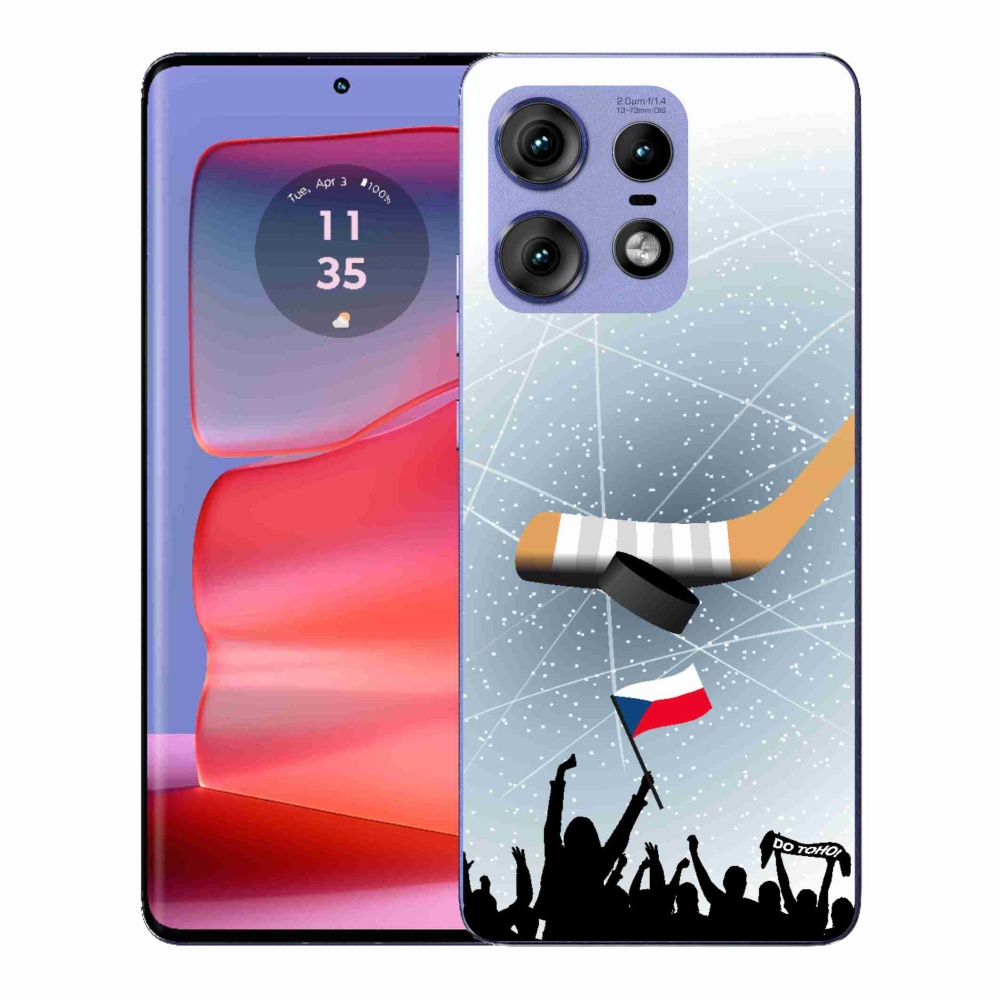 Gélový kryt mmCase na Motorola Edge 50 Pro - fanúšikovia hokeja
