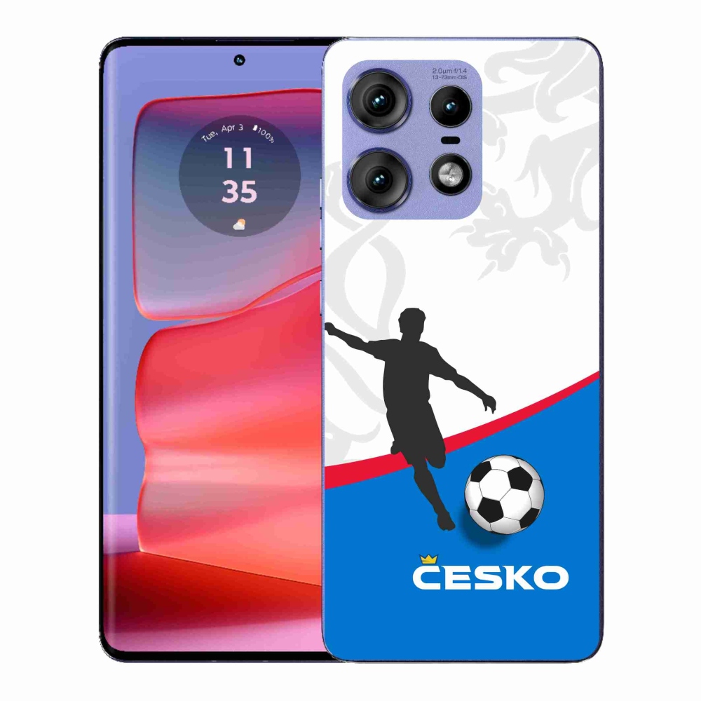 Gélový kryt mmCase na Motorola Edge 50 Pro - futbal Česko 1
