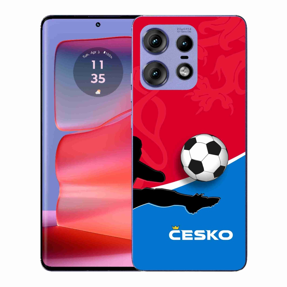 Gélový kryt mmCase na Motorola Edge 50 Pro - futbal Česko 2