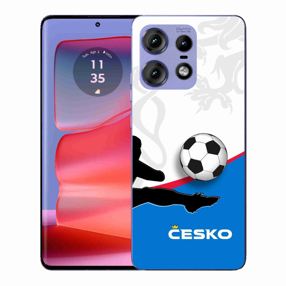 Gélový kryt mmCase na Motorola Edge 50 Pro - futbal Česko 3