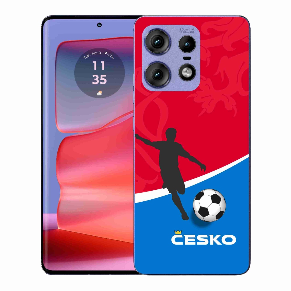 Gélový kryt mmCase na Motorola Edge 50 Pro - futbal Česko