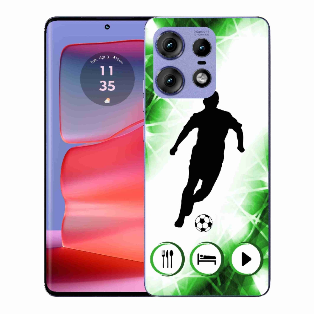 Gélový kryt mmCase na Motorola Edge 50 Pro - futbalista