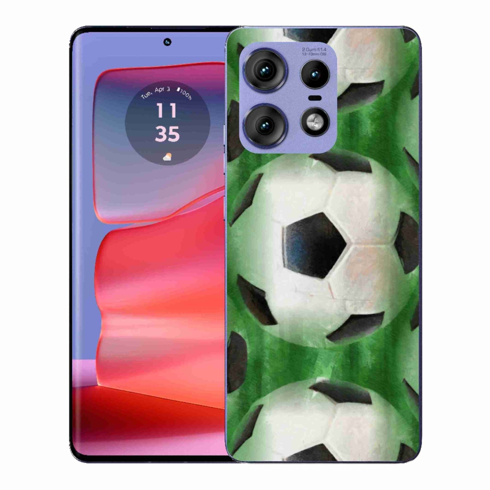 Gélový kryt mmCase na Motorola Edge 50 Pro - futbalová lopta