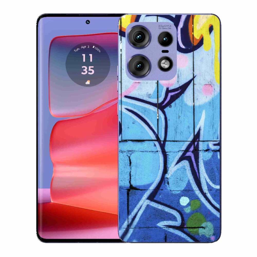 Gélový kryt mmCase na Motorola Edge 50 Pro - graffiti