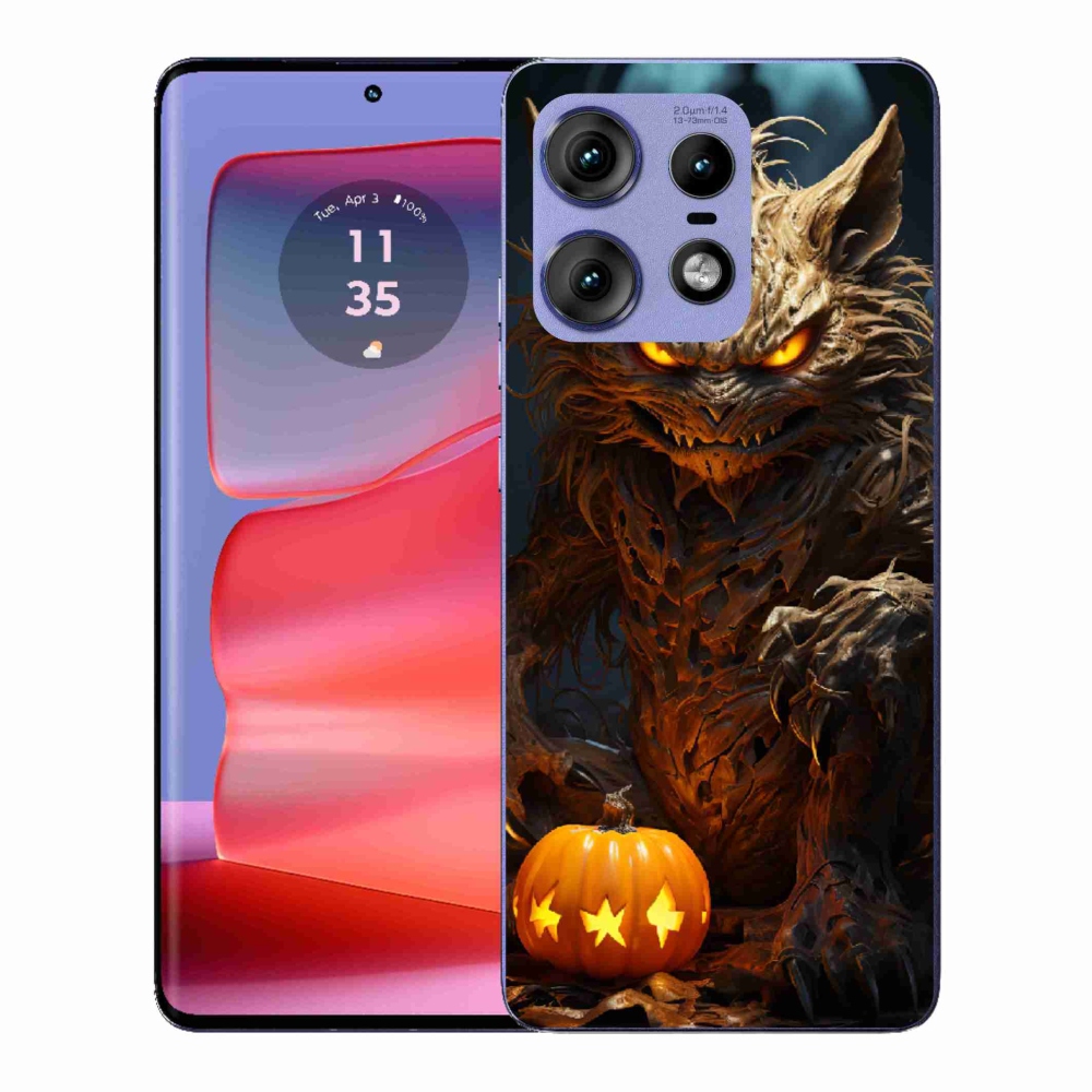 Gélový kryt mmCase na Motorola Edge 50 Pro - halloweenska príšera