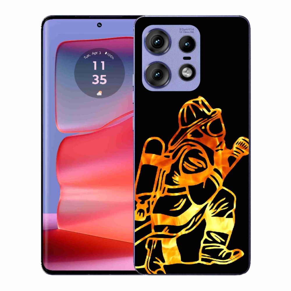 Gélový kryt mmCase na Motorola Edge 50 Pro - hasič 1