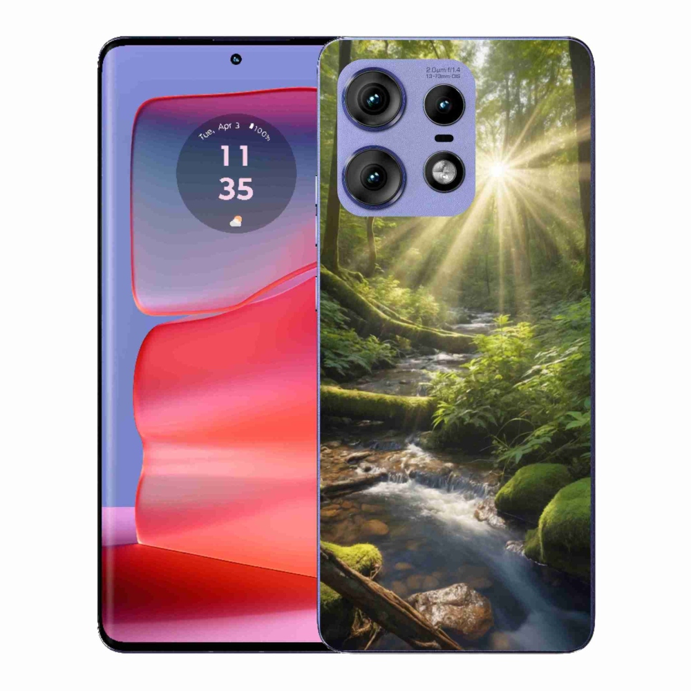 Gélový kryt mmCase na Motorola Edge 50 Pro - hlbina lesa