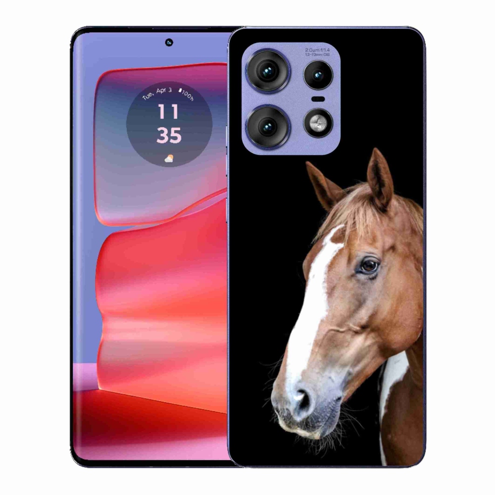 Gélový kryt mmCase na Motorola Edge 50 Pro - hnedý kôň 3