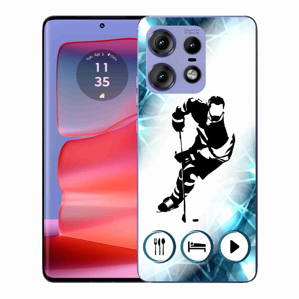 Gélový kryt mmCase na Motorola Edge 50 Pro - hokej 1