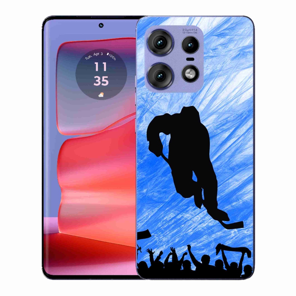 Gélový kryt mmCase na Motorola Edge 50 Pro - hokejový hráč