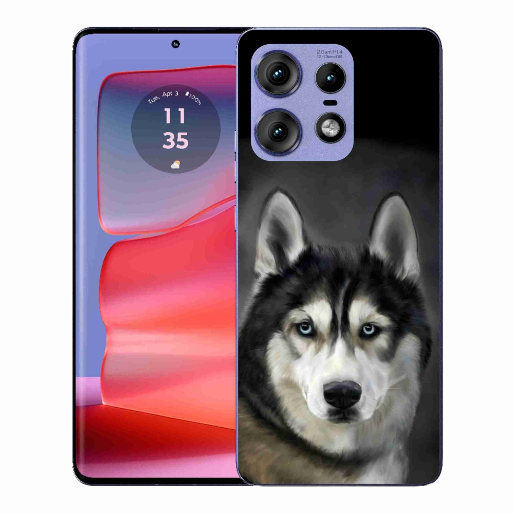 Gélový kryt mmCase na Motorola Edge 50 Pro - husky