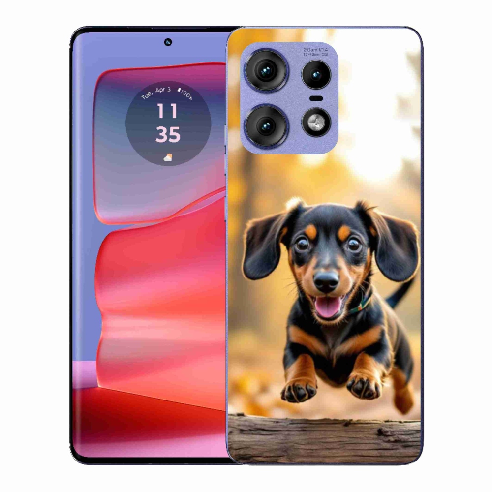 Gélový kryt mmCase na Motorola Edge 50 Pro - jazvečík 2