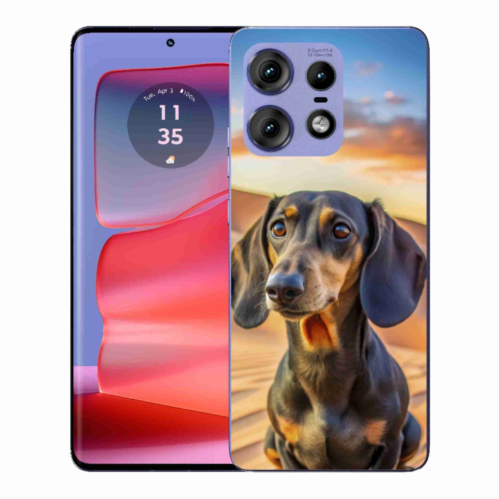 Gélový kryt mmCase na Motorola Edge 50 Pro - jazvečík 3