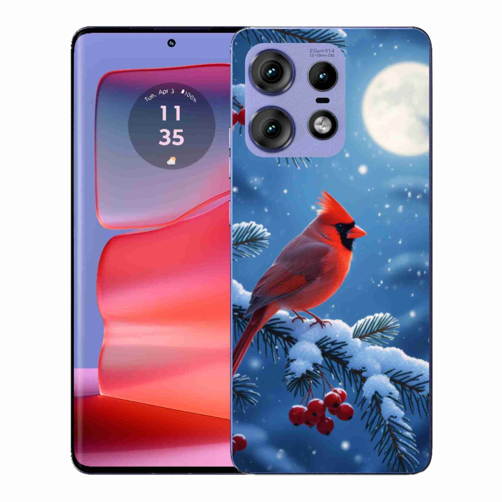 Gélový kryt mmCase na Motorola Edge 50 Pro - kardinál červený