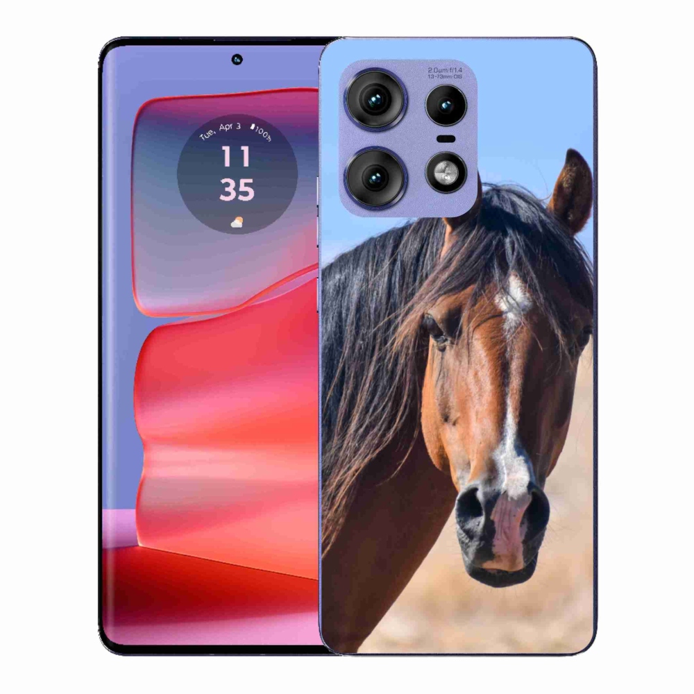 Gélový kryt mmCase na Motorola Edge 50 Pro - pokojný kôň