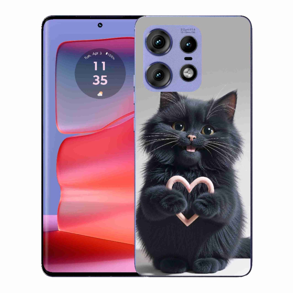 Gélový kryt mmCase na Motorola Edge 50 Pro - mačacia láska 3