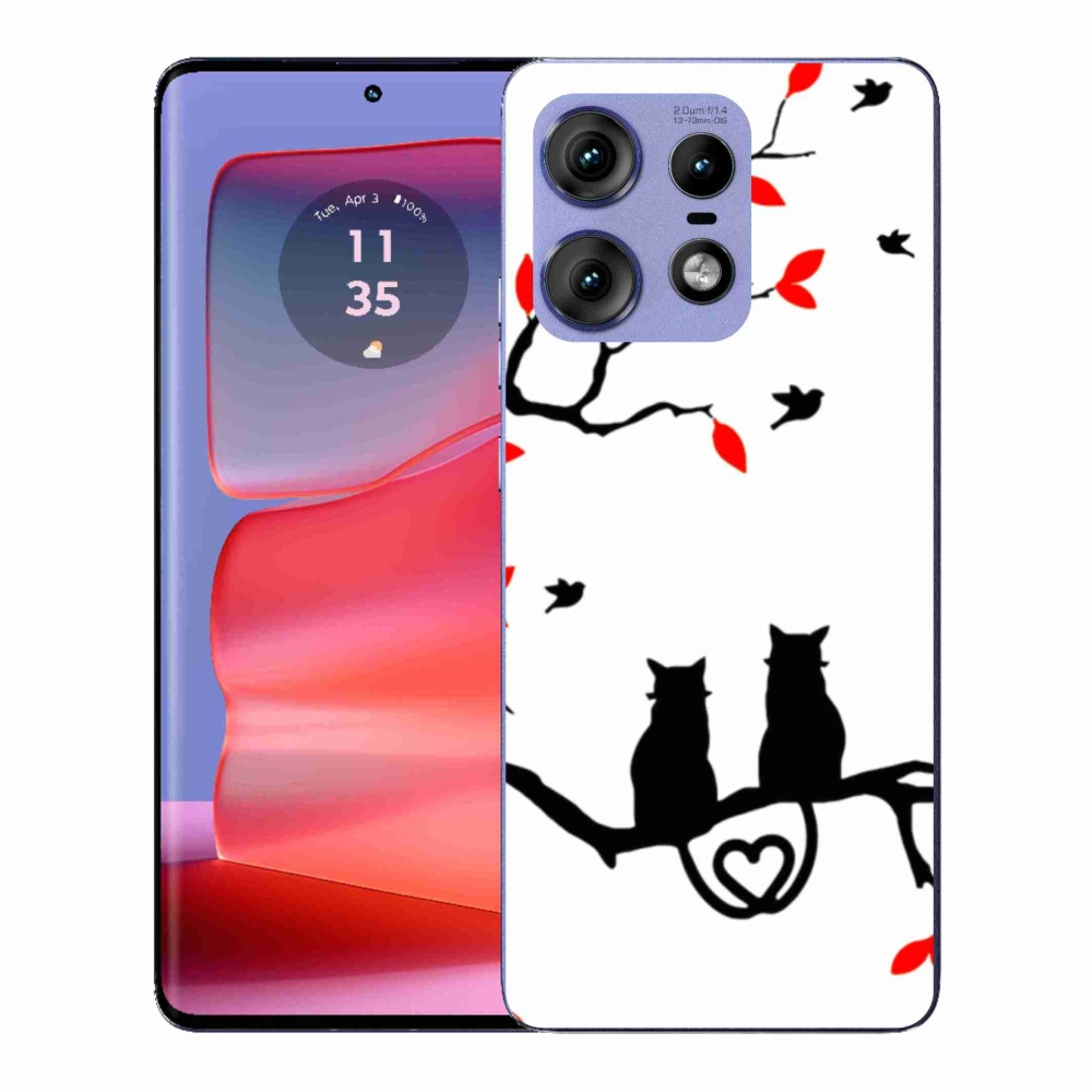 Gélový kryt mmCase na Motorola Edge 50 Pro - mačacia láska