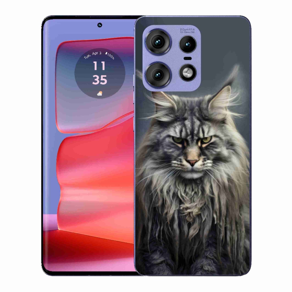 Gélový kryt mmCase na Motorola Edge 50 Pro - mačacie pohľad 4
