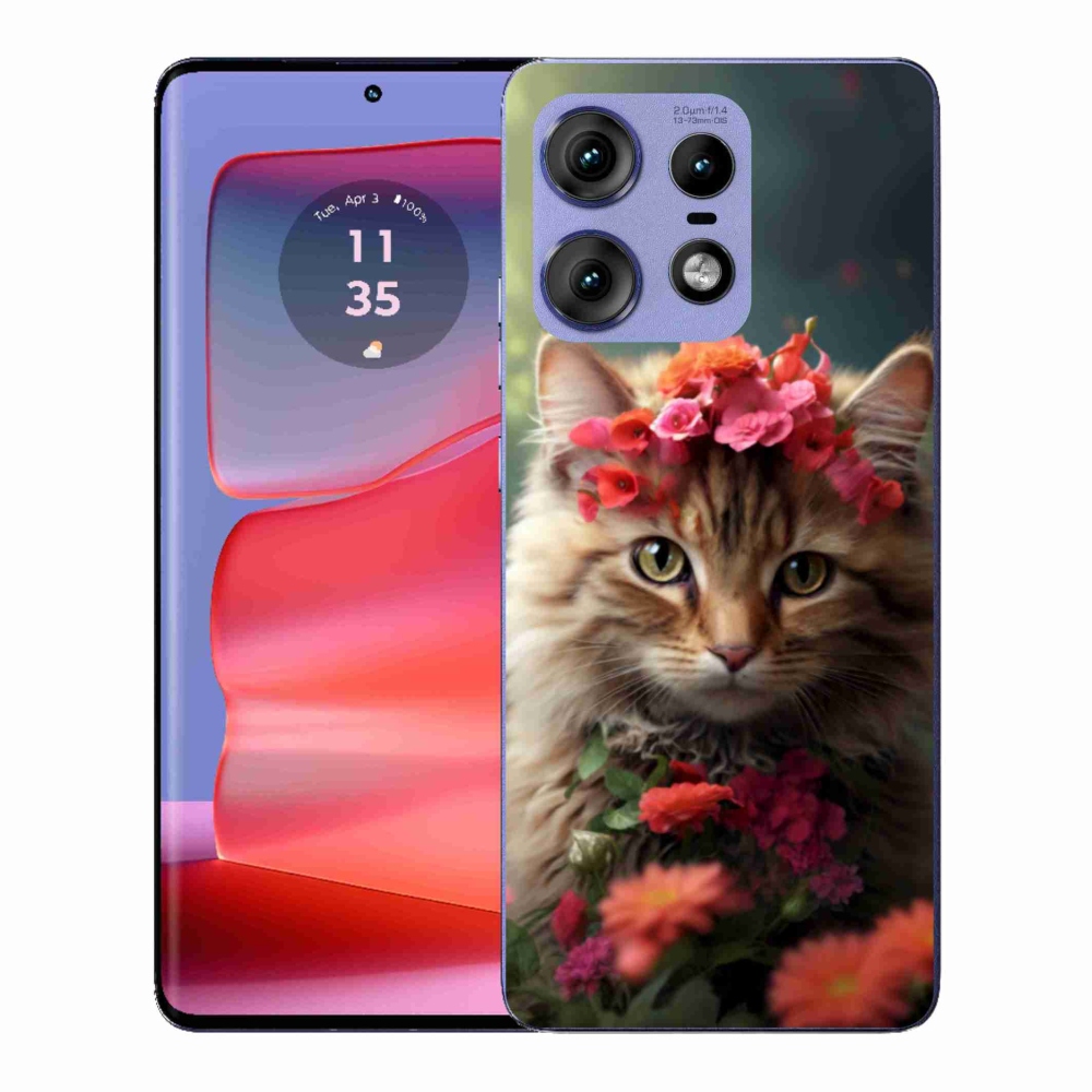 Gélový kryt mmCase na Motorola Edge 50 Pro - mačacie princezná
