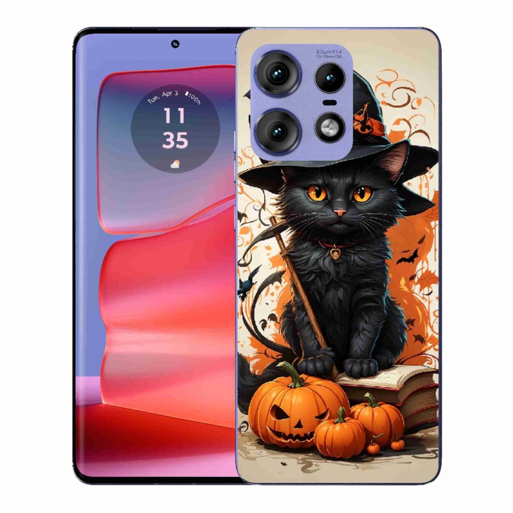 Gélový kryt mmCase na Motorola Edge 50 Pro - kocúr čarodejník