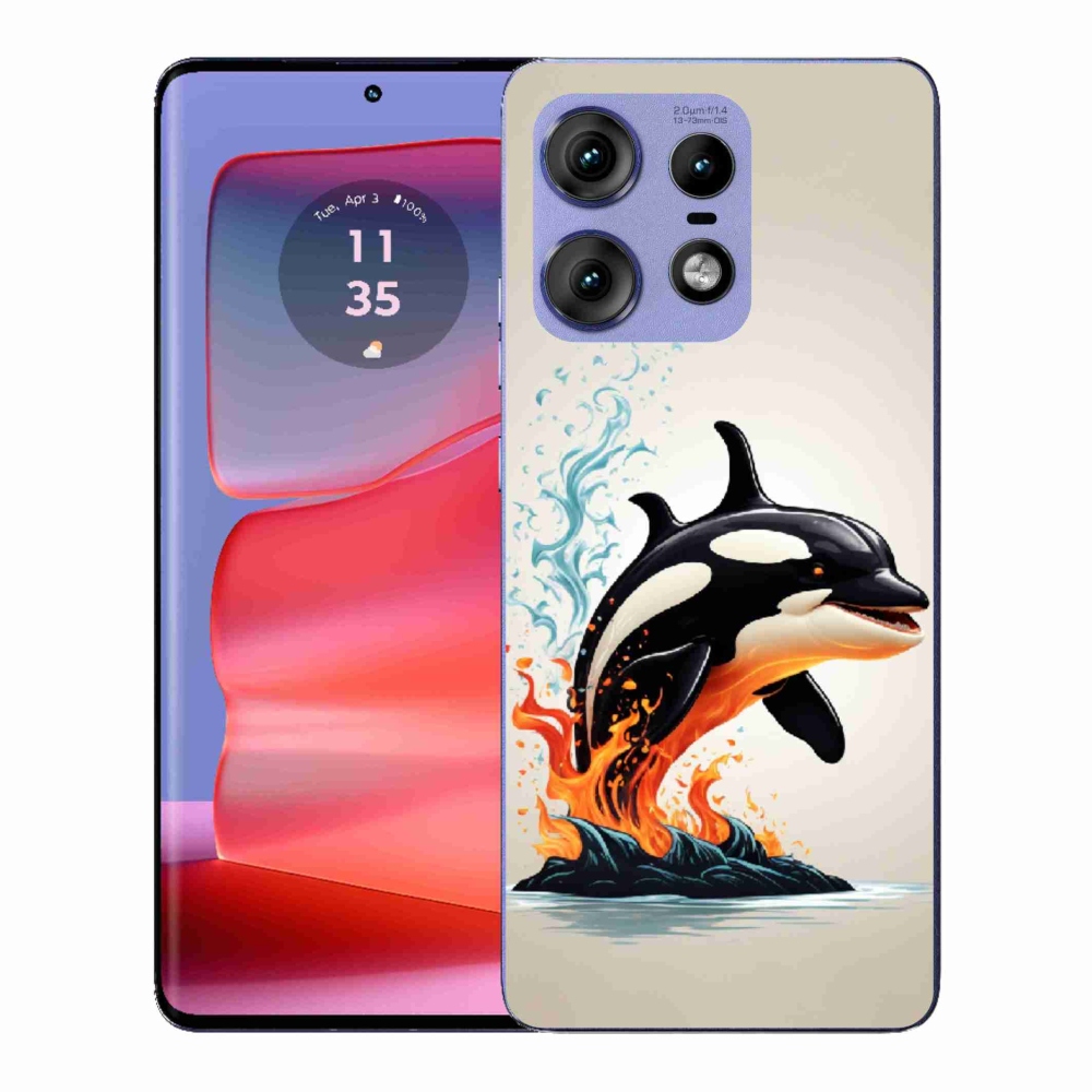 Gélový kryt mmCase na Motorola Edge 50 Pro - kosatka