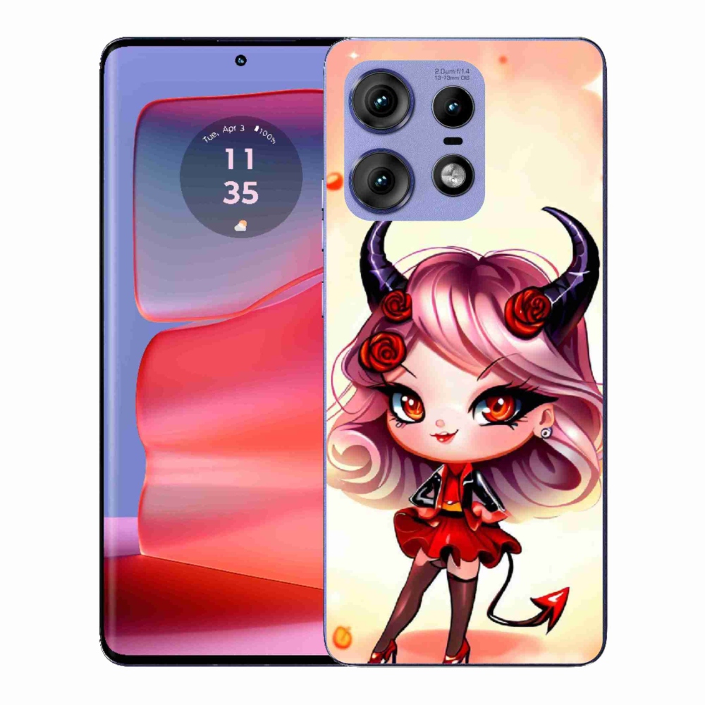 Gélový kryt mmCase na Motorola Edge 50 Pro - kreslená čertica