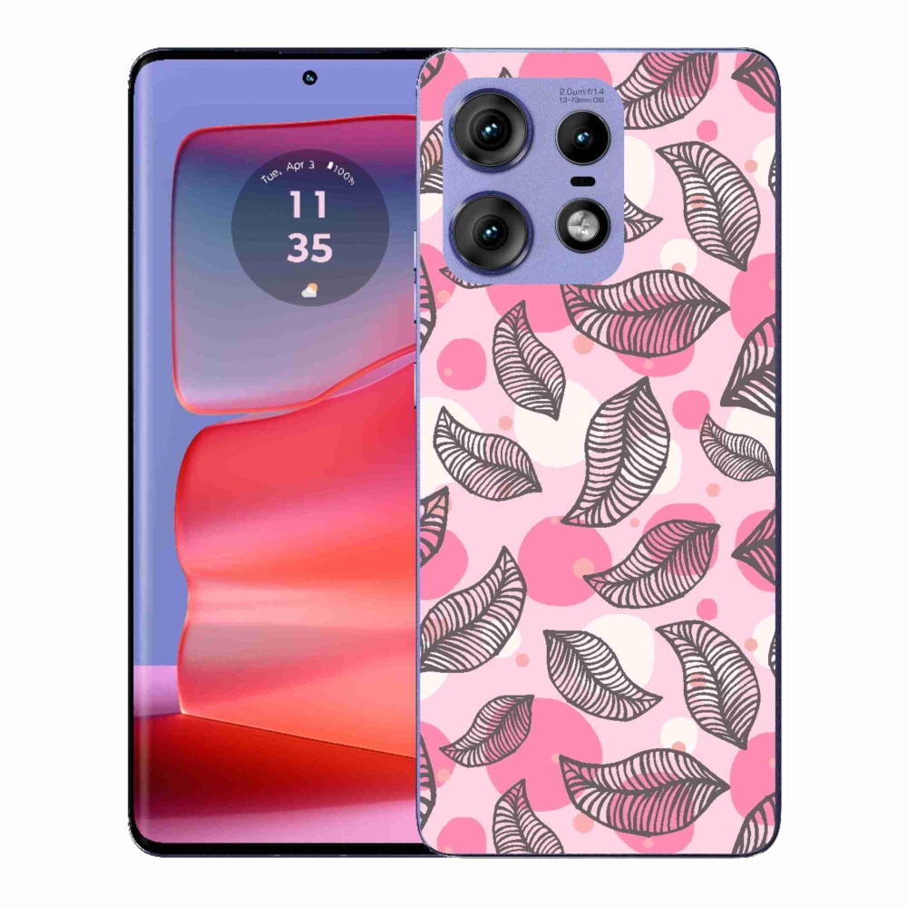 Gélový kryt mmCase na Motorola Edge 50 Pro - kreslené padajúce listy