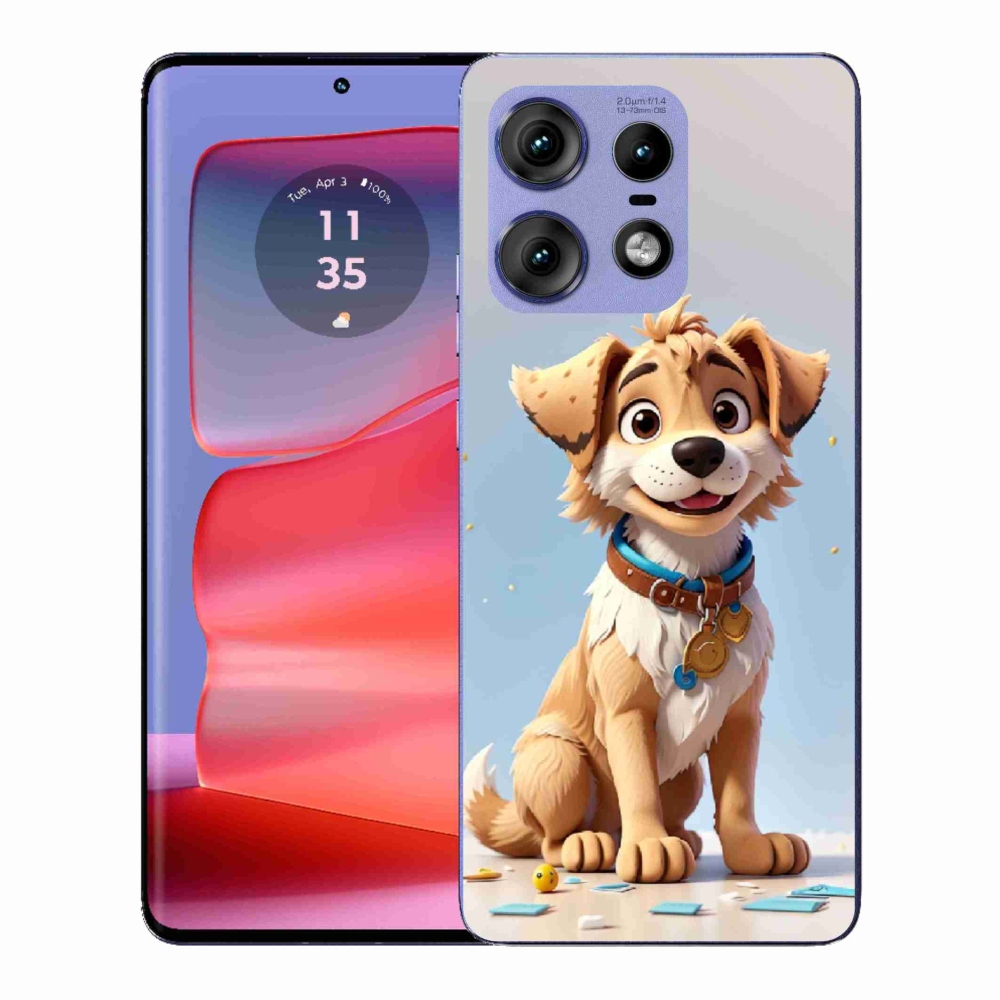 Gélový kryt mmCase na Motorola Edge 50 Pro - kreslené šteňa