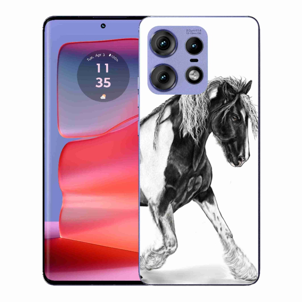 Gélový kryt mmCase na Motorola Edge 50 Pro - kôň