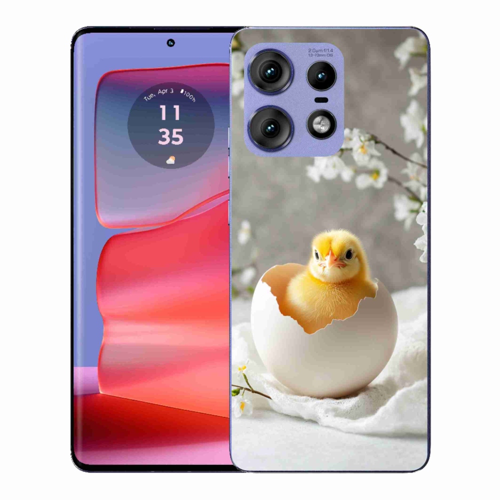 Gélový kryt mmCase na Motorola Edge 50 Pro - kuriatko