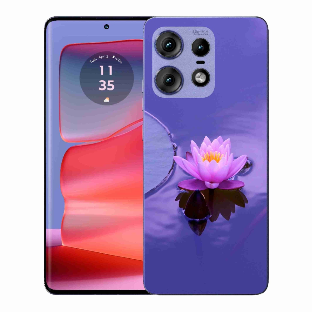 Gélový kryt mmCase na Motorola Edge 50 Pro - kvet na hladine