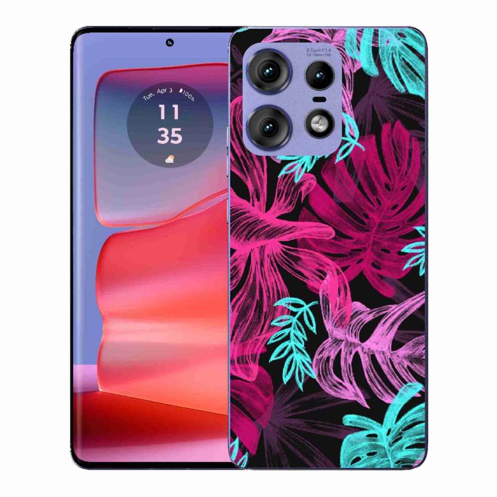 Gélový kryt mmCase na Motorola Edge 50 Pro - kvety 1