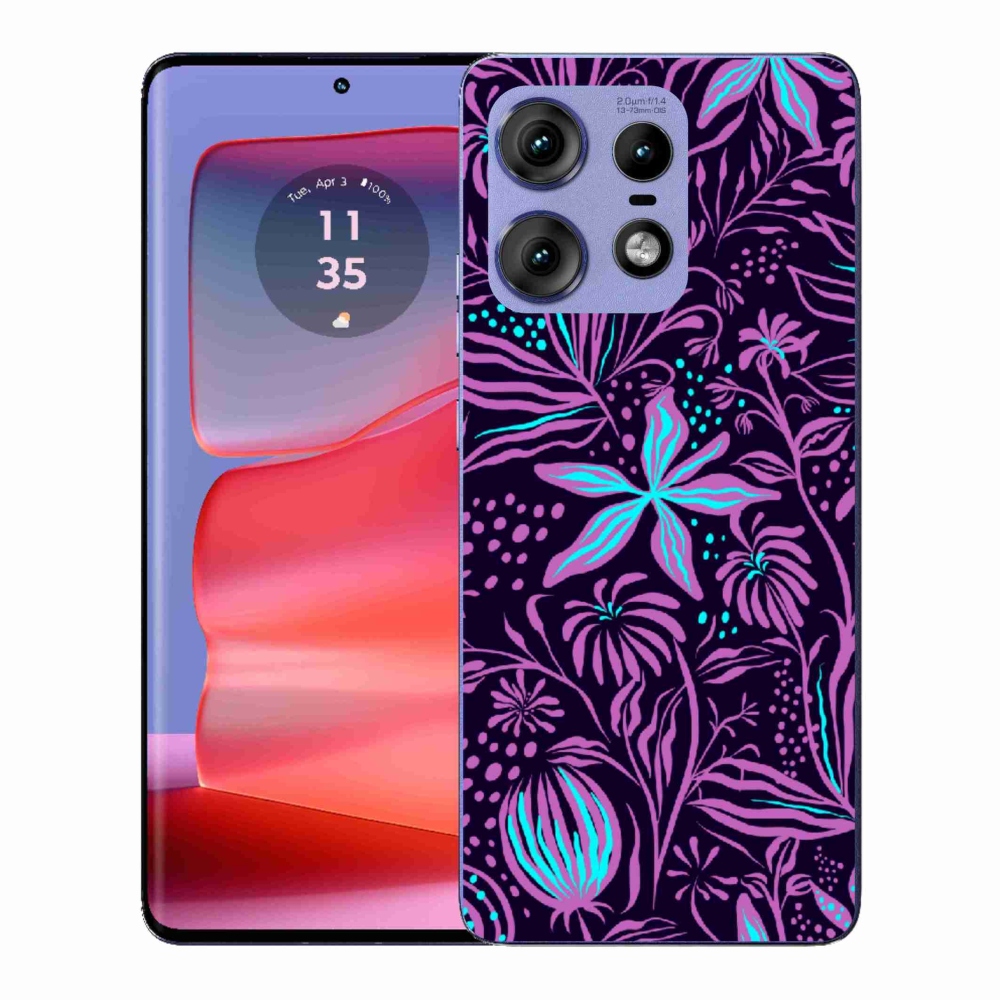 Gélový kryt mmCase na Motorola Edge 50 Pro - kvety 2