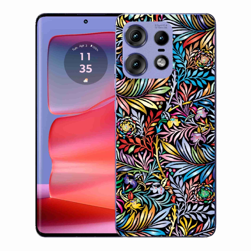 Gélový kryt mmCase na Motorola Edge 50 Pro - kvety 5