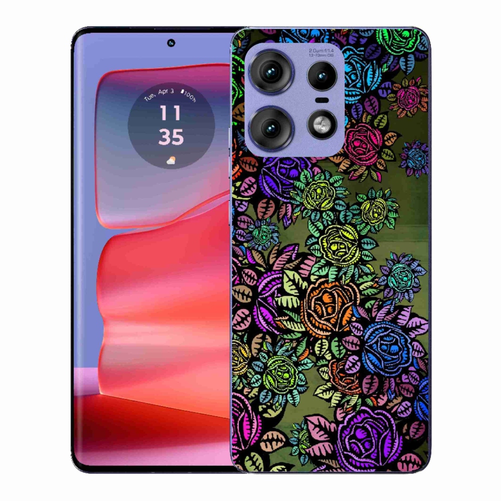 Gélový kryt mmCase na Motorola Edge 50 Pro - kvety 6