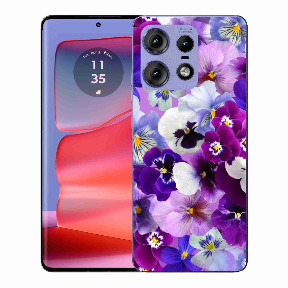 Gélový kryt mmCase na Motorola Edge 50 Pro - kvety 9