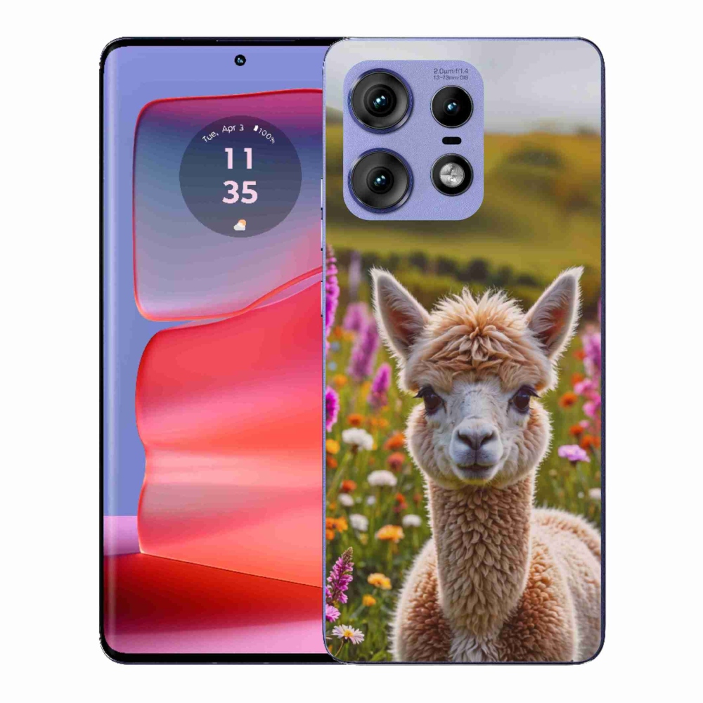 Gélový kryt mmCase na Motorola Edge 50 Pro - lama na lúke