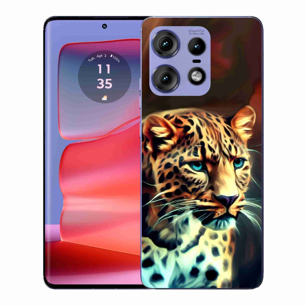 Gélový kryt mmCase na Motorola Edge 50 Pro - leopard