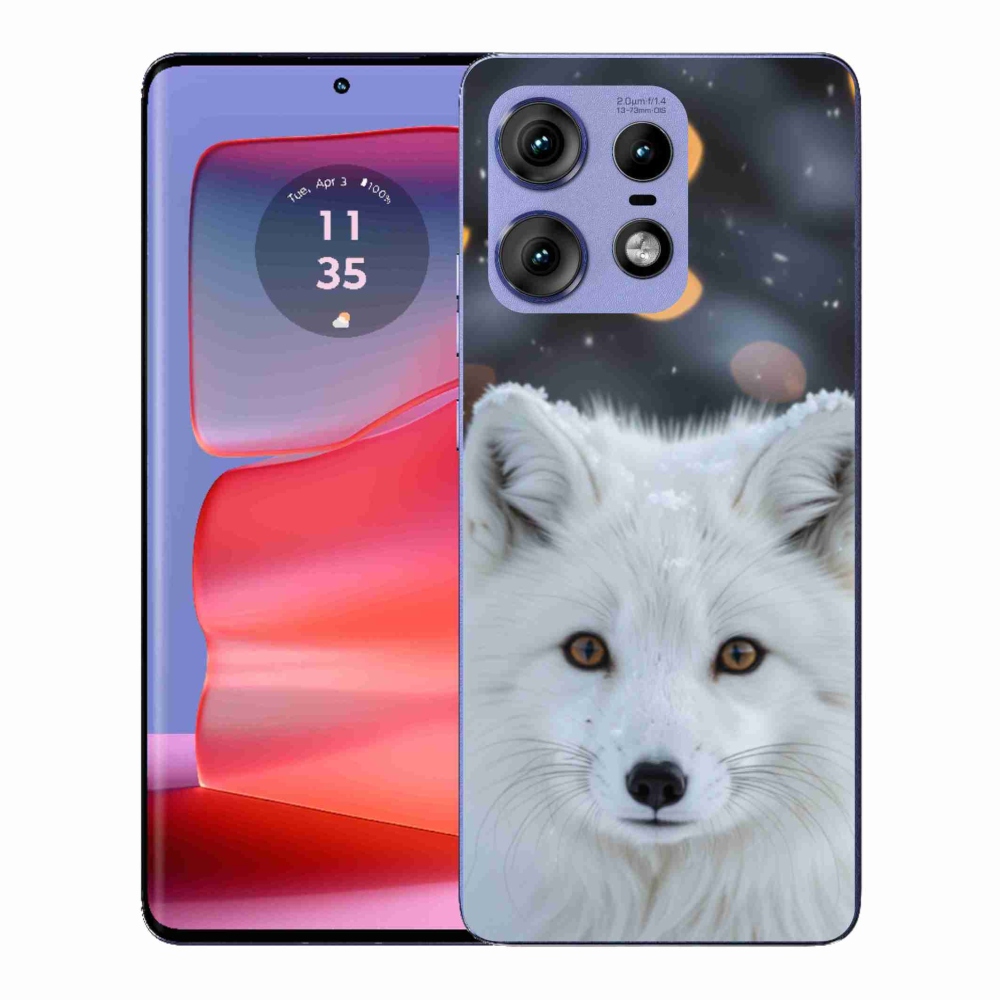 Gélový kryt mmCase na Motorola Edge 50 Pro - líška polárna