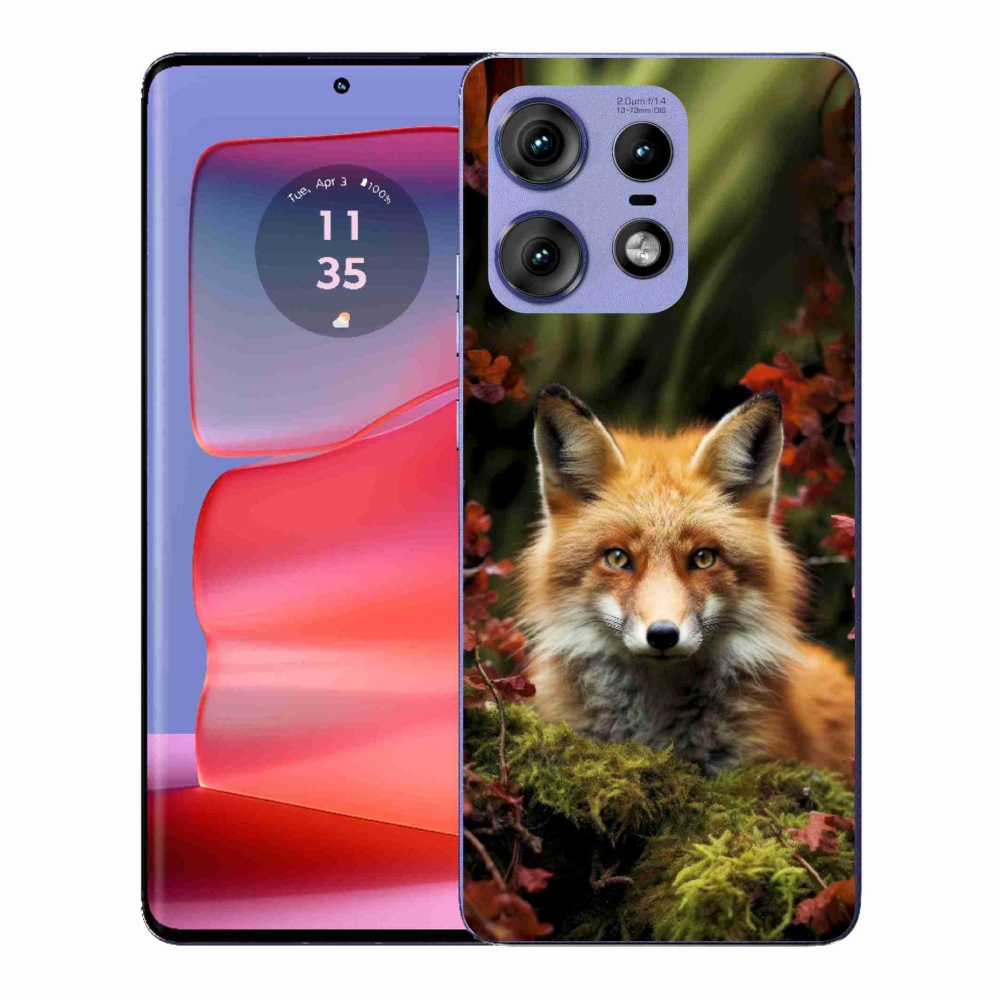 Gélový kryt mmCase na Motorola Edge 50 Pro - líška v lese