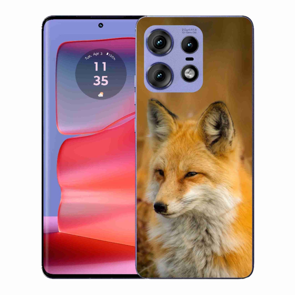 Gélový kryt mmCase na Motorola Edge 50 Pro - líška