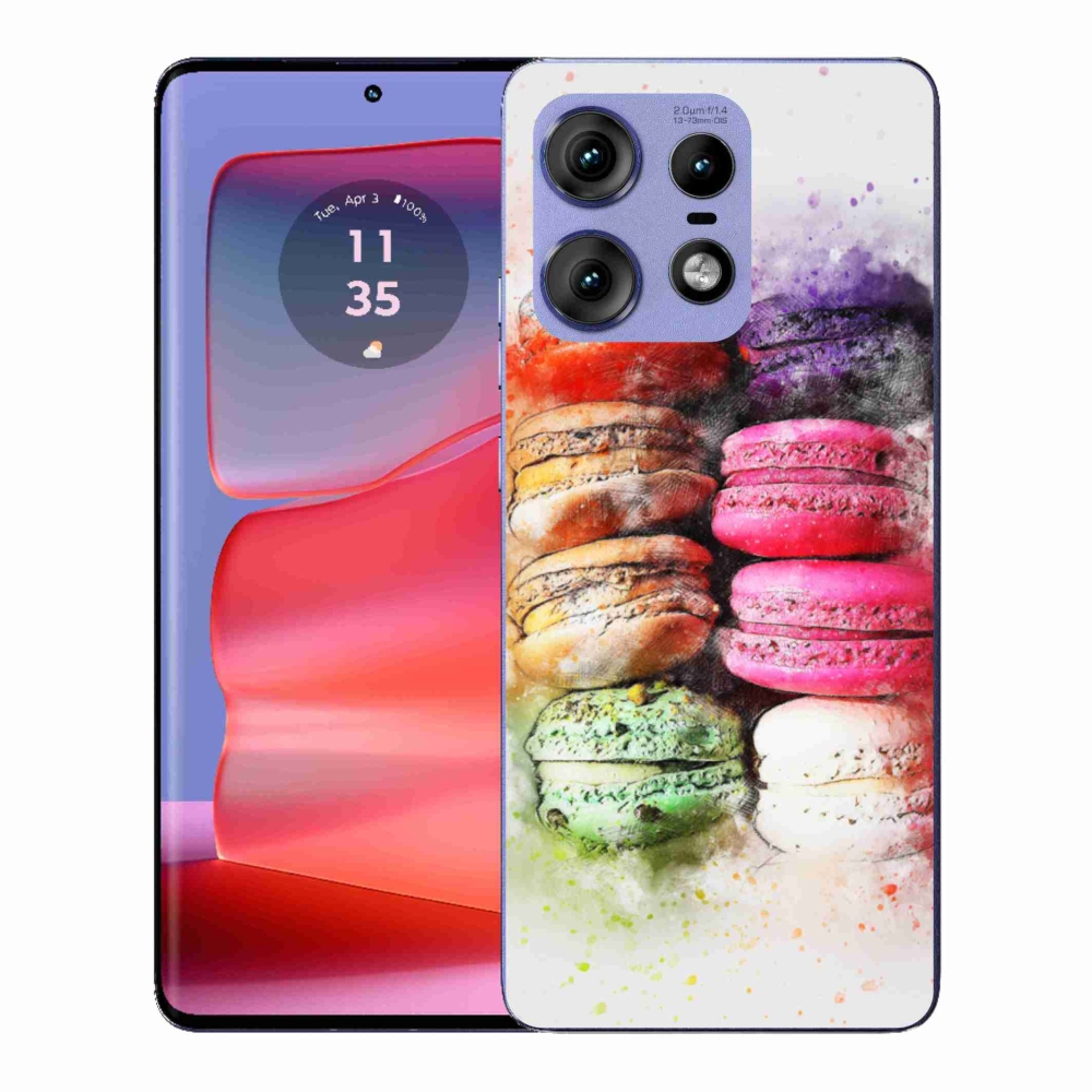 Gélový kryt mmCase na Motorola Edge 50 Pro - makrónky