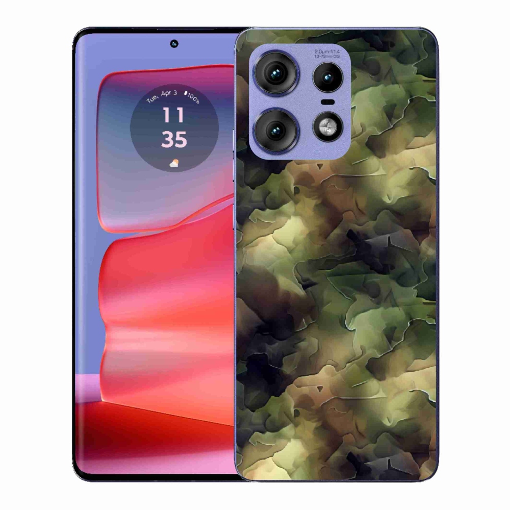 Gélový kryt mmCase na Motorola Edge 50 Pro - maskáčový vzor 10