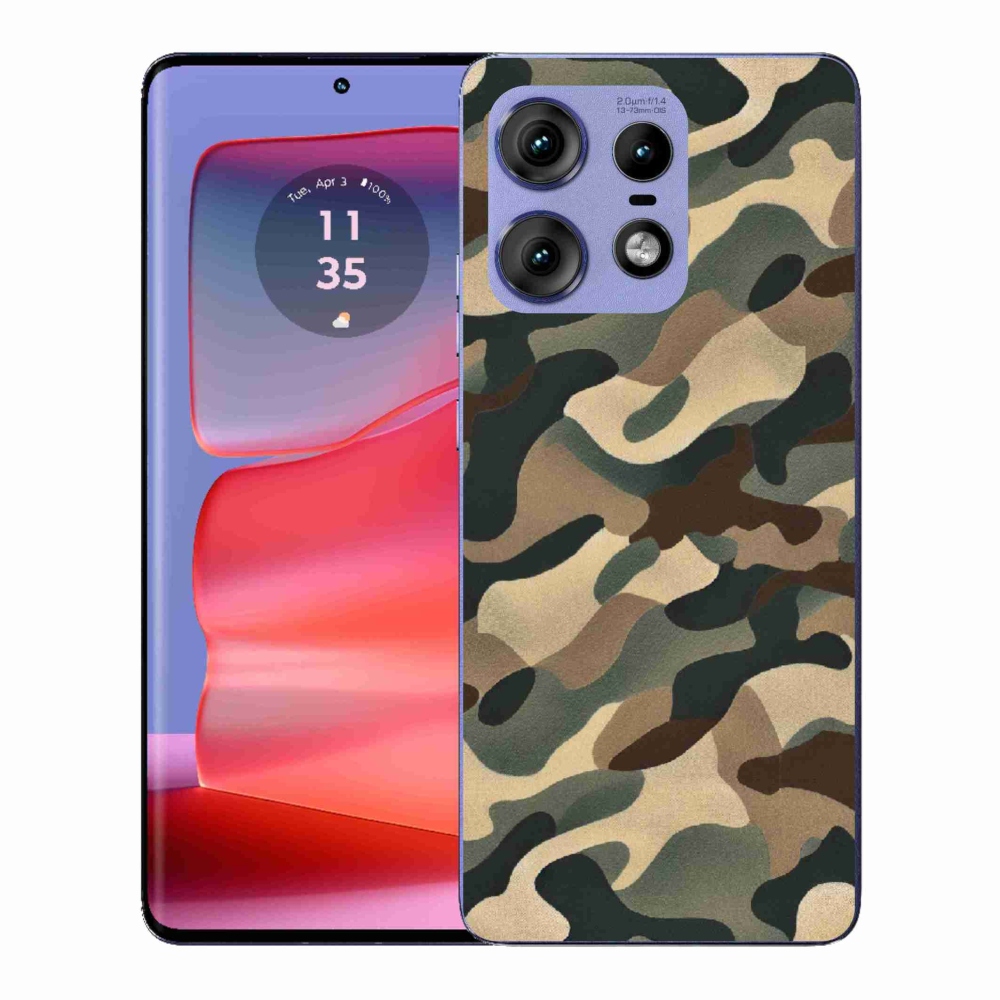Gélový kryt mmCase na Motorola Edge 50 Pro - maskáčový vzor 11