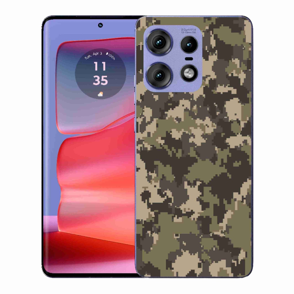 Gélový kryt mmCase na Motorola Edge 50 Pro - maskáčový vzor 12