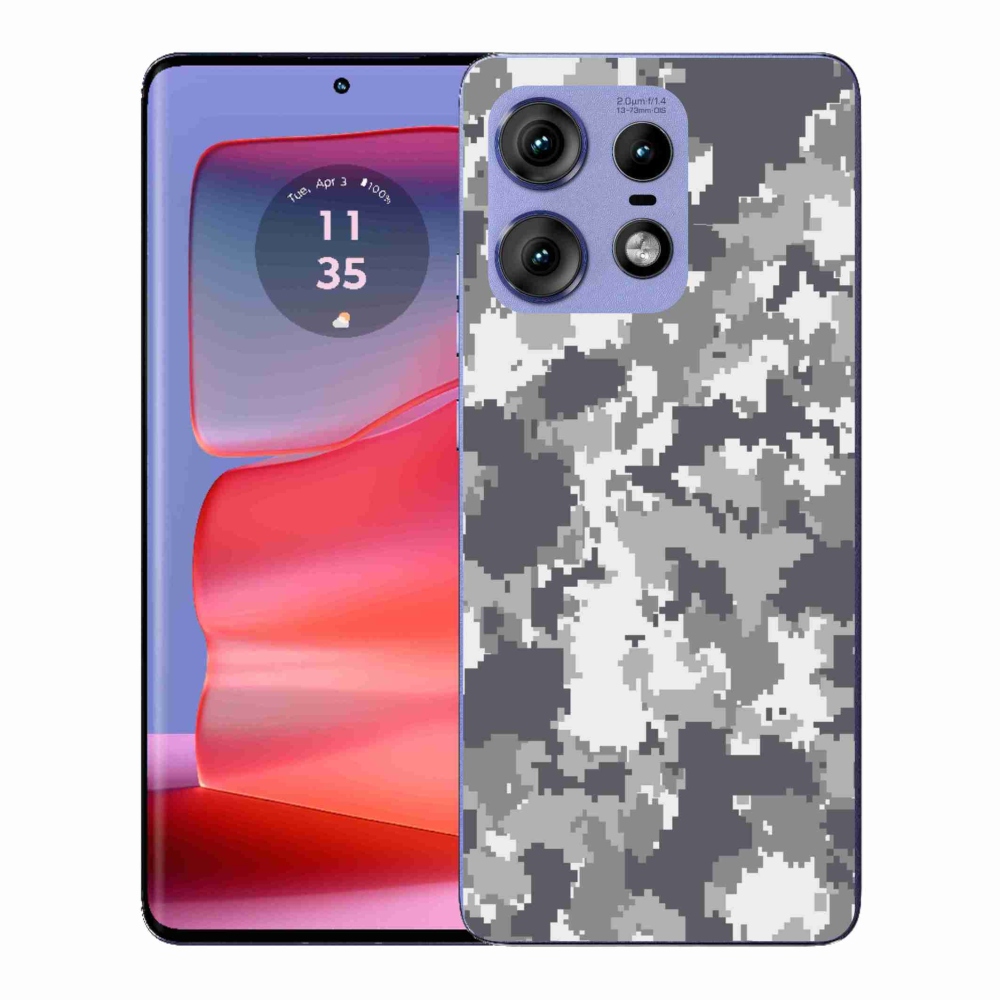 Gélový kryt mmCase na Motorola Edge 50 Pro - maskáčový vzor 2