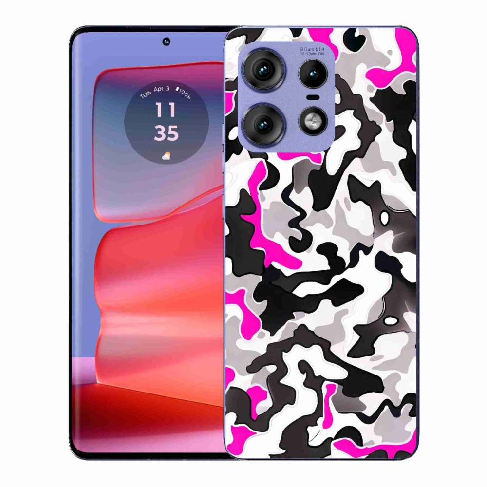 Gélový kryt mmCase na Motorola Edge 50 Pro - maskáčový vzor 5