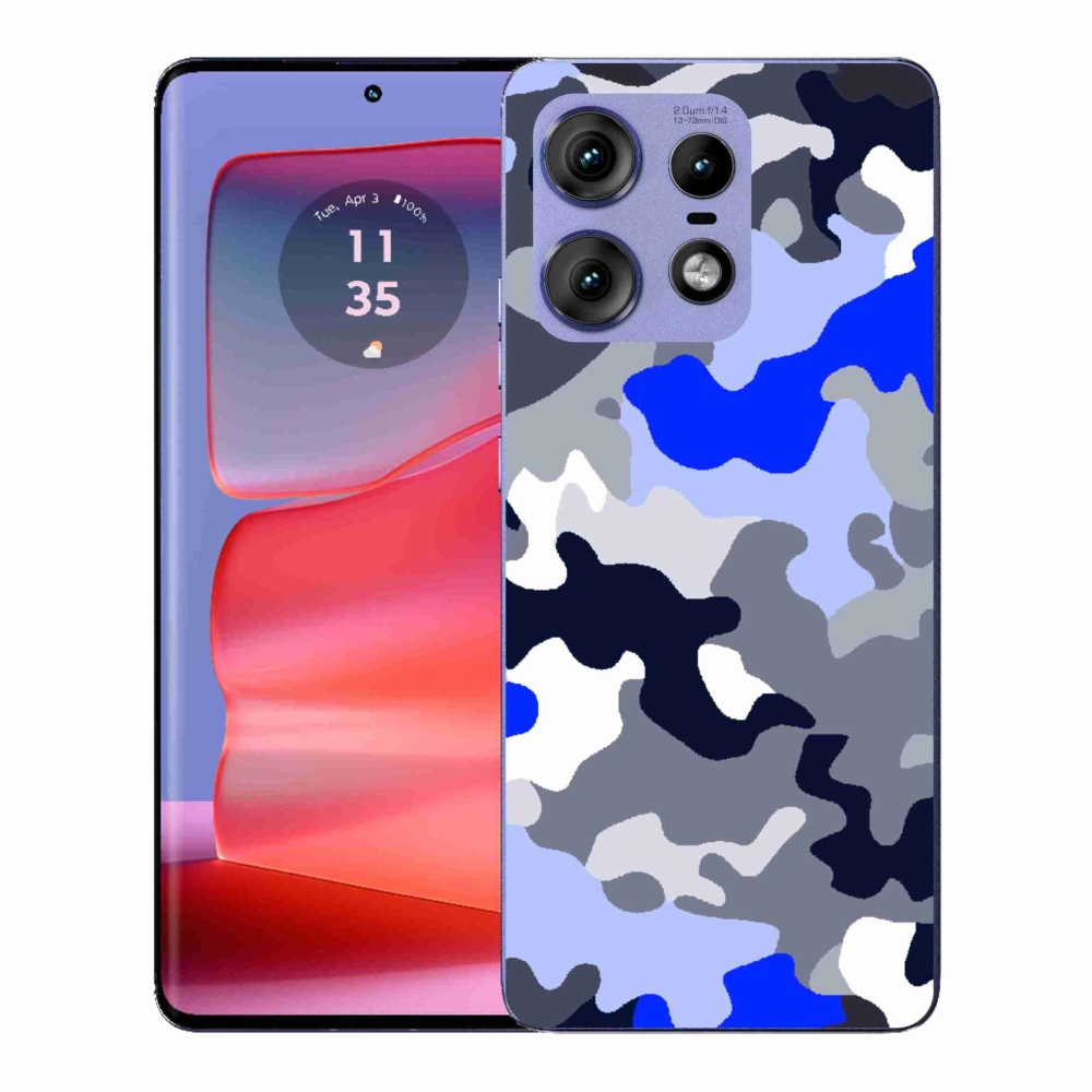 Gélový kryt mmCase na Motorola Edge 50 Pro - maskáčový vzor 8