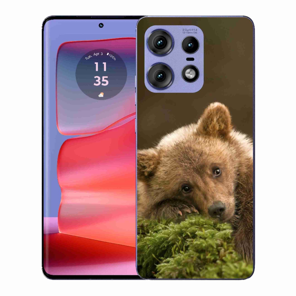 Gélový kryt mmCase na Motorola Edge 50 Pro - medveď