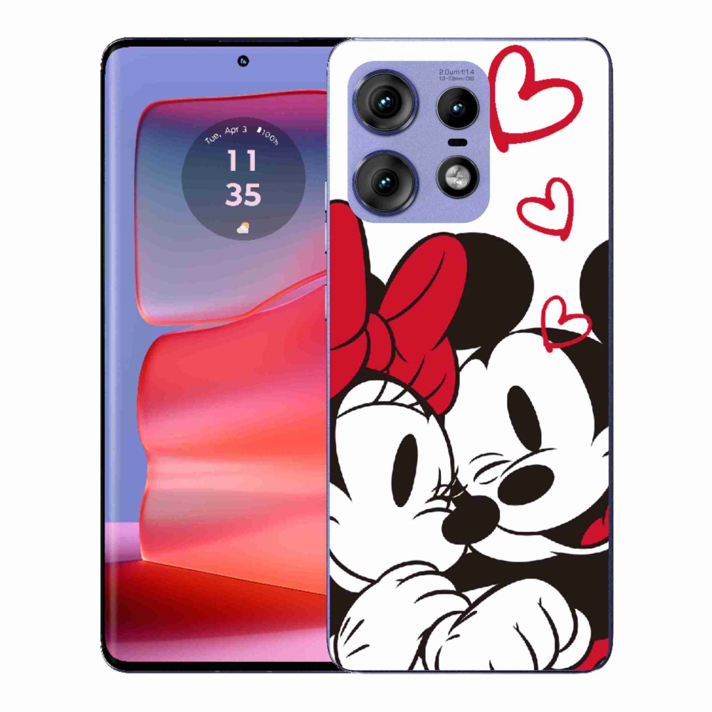Gélový kryt mmCase na Motorola Edge 50 Pro - minnie a mickey